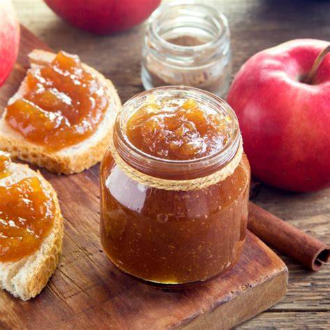 Bratapfelmarmelade Zutaten als Infografik