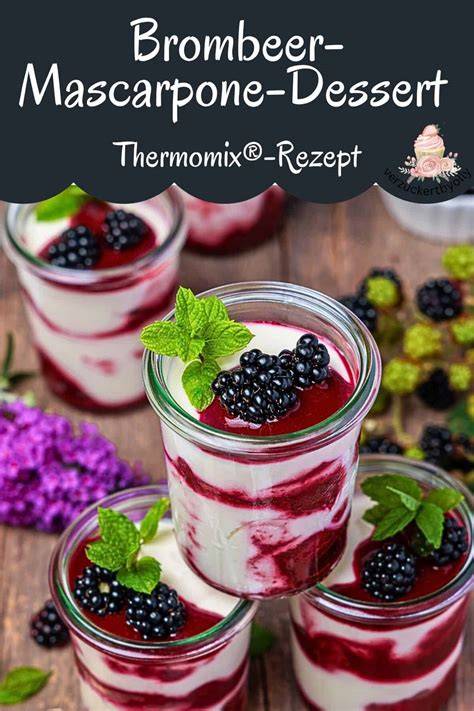 Brombeer-Mascarpone-Dessert im Glas