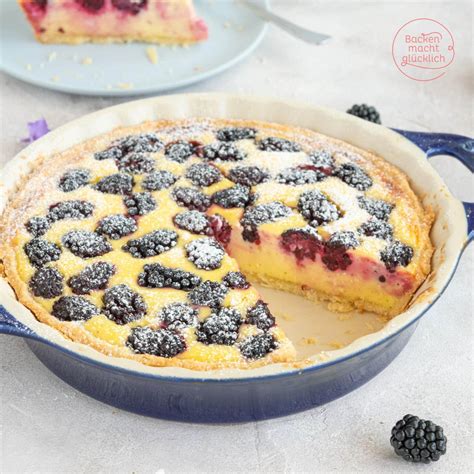 Brombeerkuchen mit Geleeüberzug