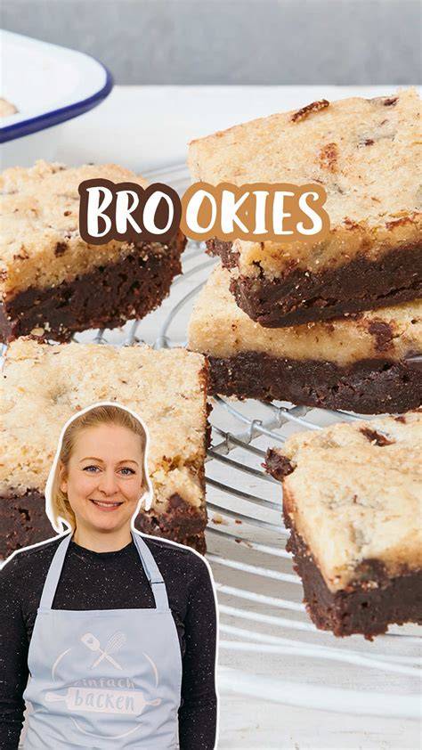Brookies in eckiger Form geschnitten