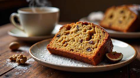 Brot mit Buchweizenhonig und Lebkuchen als Servieridee