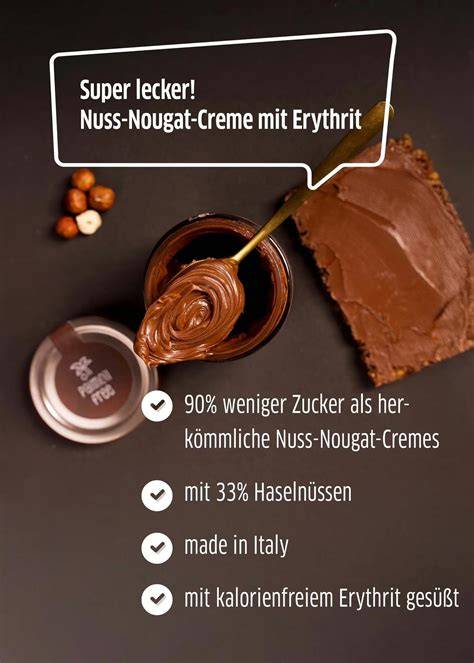 Brotaufstrich Nuss Nougat Creme mit Erythrit, Frühstücksszene