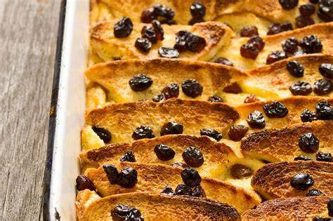 Brotpudding mit Rosinen