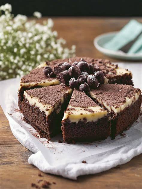 Brownieboden mit Kaffee-Tränke