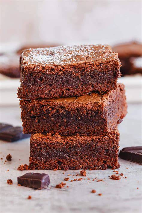 Brownies auf Backblech, Nahaufnahme