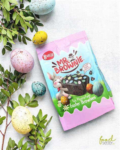 Brownies in einer hübschen Gebäckbox verpackt