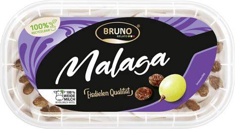 Bruno Gelato Malaga - Zutaten und Rosinen