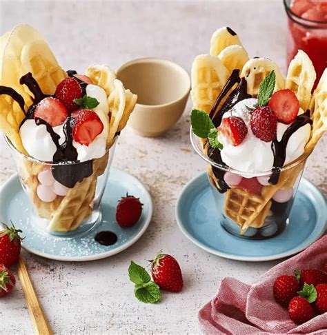 Bubble Waffel mit Lakritz und Beerenaufstrich