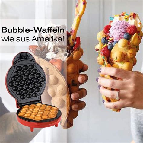 Bubble Waffeleisen mit geöffneter Waffel