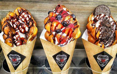Bubble Waffles auf einer Hochzeitsfeier