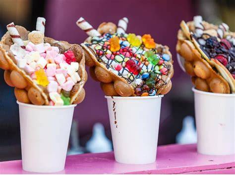 Bubble Waffles und kreative Toppings