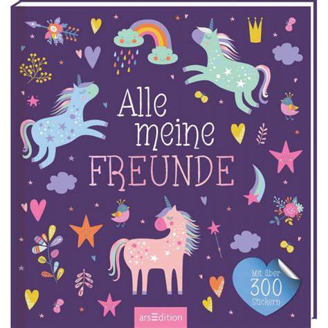 Buchcover und Einblick ins Coppenrath Freundebuch