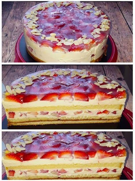 Buchstaben-Torte mit Frucht und Macaron-Dekoration
