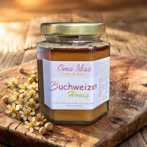 Buchweizenhonig im Glas