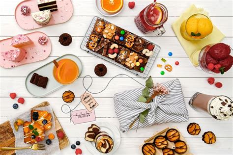 Buffet mit Dr. Oetker Kuchenschnitten in verschiedenen Sorten