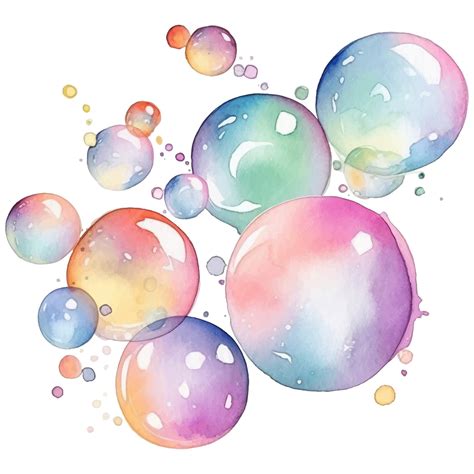 Bunte Bubble-Zucker-Blasen