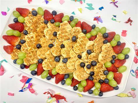 Bunte Fingerfood-Waffeln für Kinder