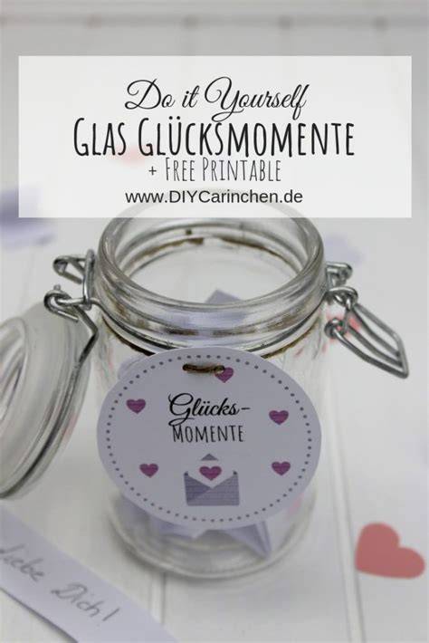 Bunte Glücksmomente in Marmeladengläsern: Verschiedene DIY-Geschenke als Infografik