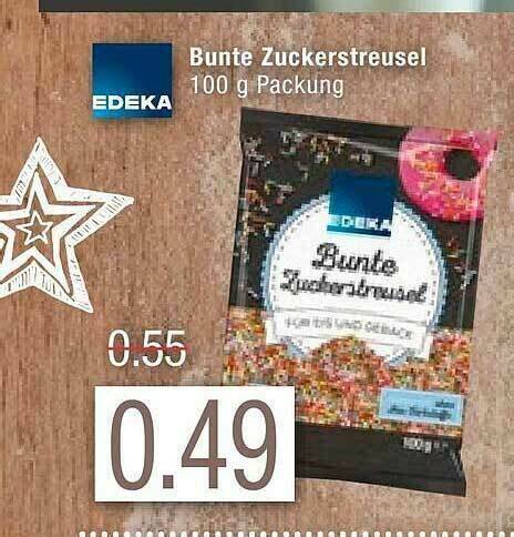 Bunte Streusel-Sets von Edeka