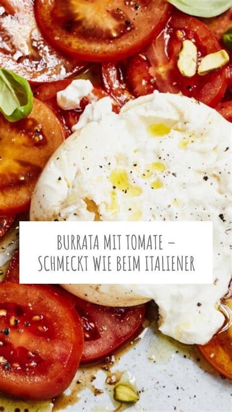 Burrata mit gebackenen Cherrytomaten, Minze und Pistazien
