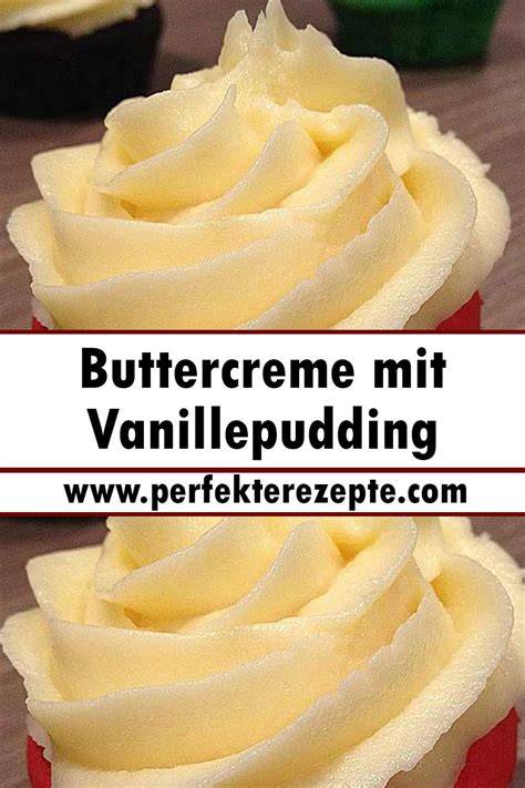 Buttercreme mit Vanillepudding zubereitet