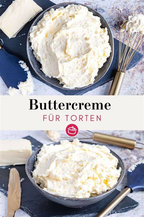 Buttercreme und Champagner-Creme zur Schichtung