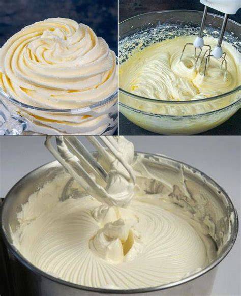 Buttercreme-Varianten - Infografik mit Zutaten