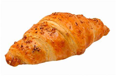 Buttercroissant Querschnitt mit Schichten