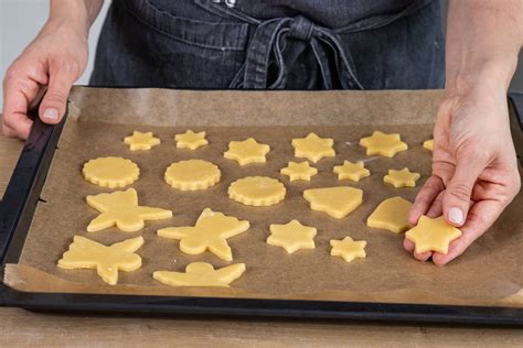 Butterplätzchen auf Backblech