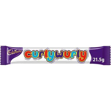 Cadbury Curly Wurly Verpackung und geflochtene Form