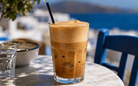 Café Frappé griechisches Dessertgetränk