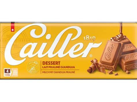 Cailler Dessert Tafel und Gianduja Praliné