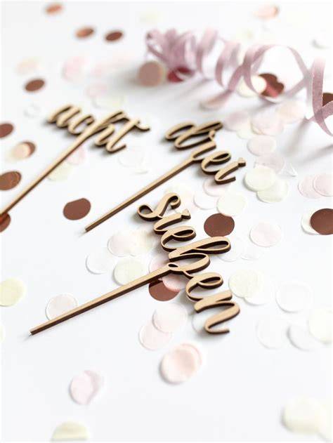 Cake Topper: Schokoladenbuchstaben und Zahlen für Geburtstagstorten