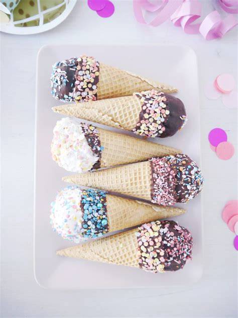 Cakepop Cones in Eiswaffeln