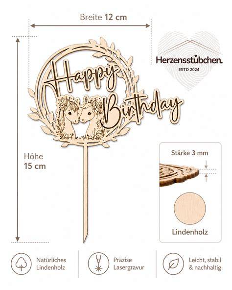Caketopper aus Acryl und Holz für individuelle Tortendekoration