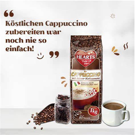 Cappuccino Pulver - Infografik zu Nährstoffen