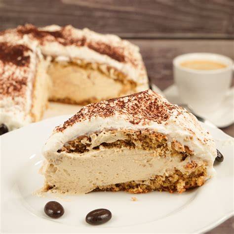 Cappuccino-Torte-Anschnitt