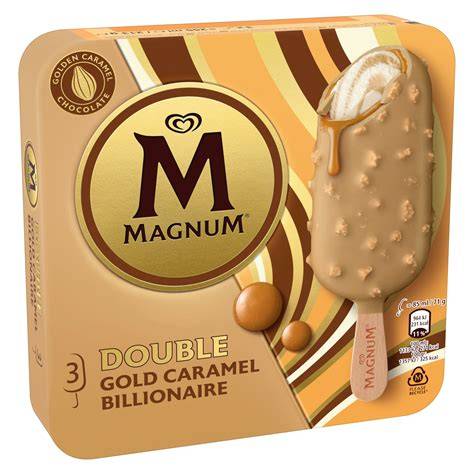 Caramel Magnum Eis am Stiel: Schichten und Optik