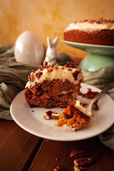 Carrot Cake mit Ahornsirup und Karotten - Schritt-für-Schritt
