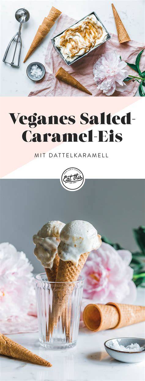 Cashewkerne und vegane Eiscreme im Glas