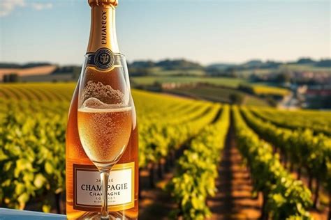 Champagnerflasche und Trauben aus der Champagne