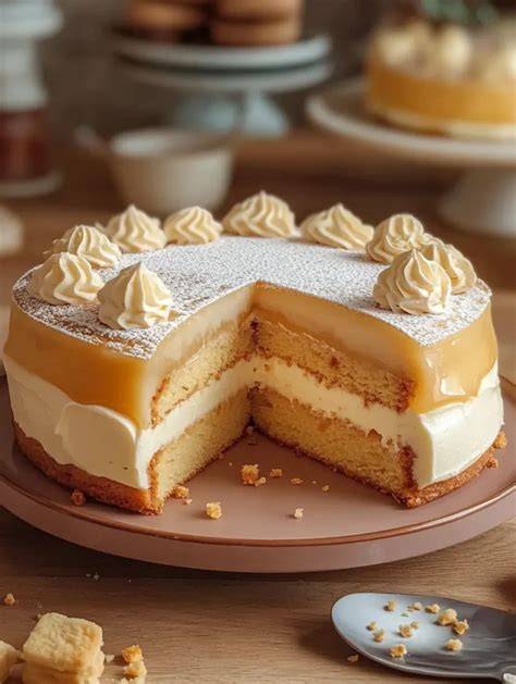 Chanel-Kuchen im quadratischen Format mit Biskuit und Marzipan