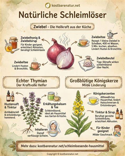Checkliste: Schleimlösende Hausmittel