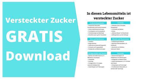 Checkliste: Versteckten Zucker auf Zutatenlisten erkennen