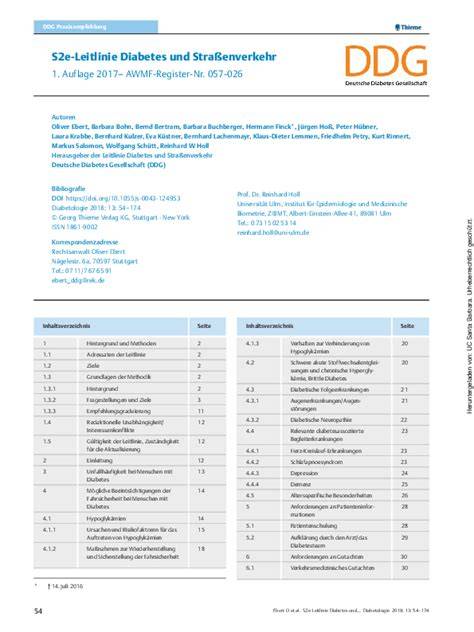 Checkliste für Diabetes und Straßenverkehr