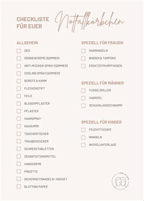 Checkliste zur Plätzchen-Aufbewahrung