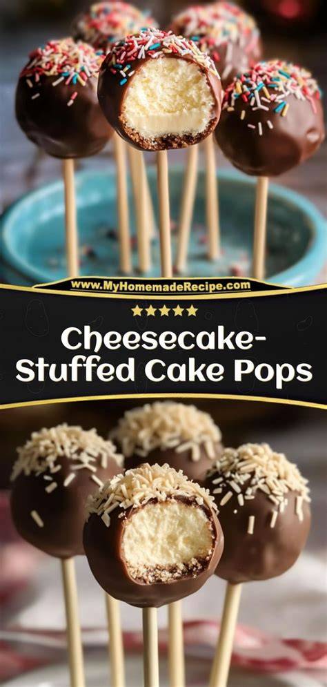 Cheesecake Cake Pops mit Blaubeeren