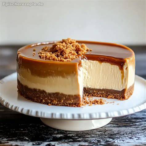 Cheesecake mit Biscoff-Keksboden und Biscoff-Topping