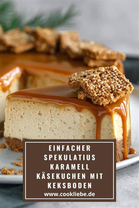 Cheesecake mit Spekulatius-Boden und Karamell