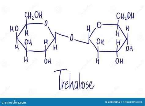 Chemische Struktur von Trehalose und Vergleich mit reduzierenden Zuckern
